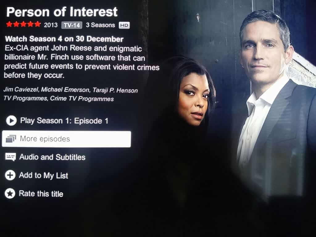 Person of Interest S4 on Netflix Confrimation