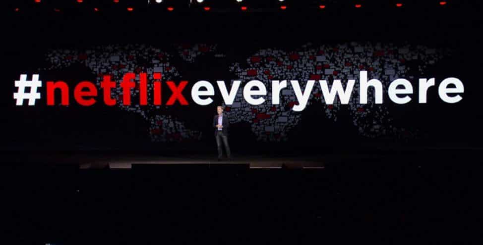 Reed Hastings at the Netflix Everywhere announcement