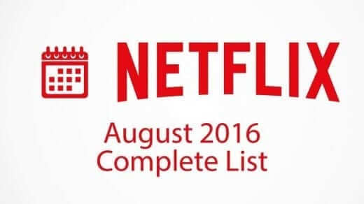 Netflix Complete Listings August 2016
