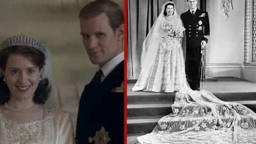 Queen Elizabeth Wedding Photo Netflix The Crown