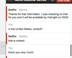 Netflix Chat