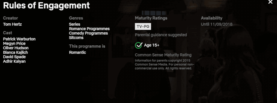 Rules Of Engagement Leaving Netflix Notice