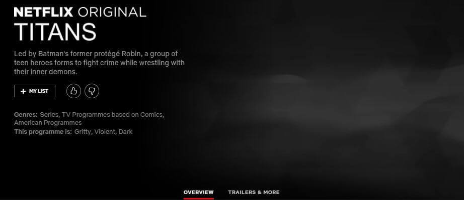 Netflix Placeholder Titans Season