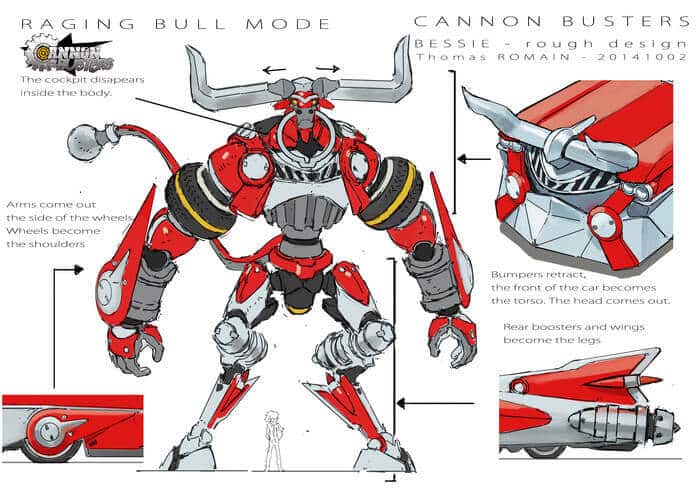 The Art Of Cannon Busters Netflix