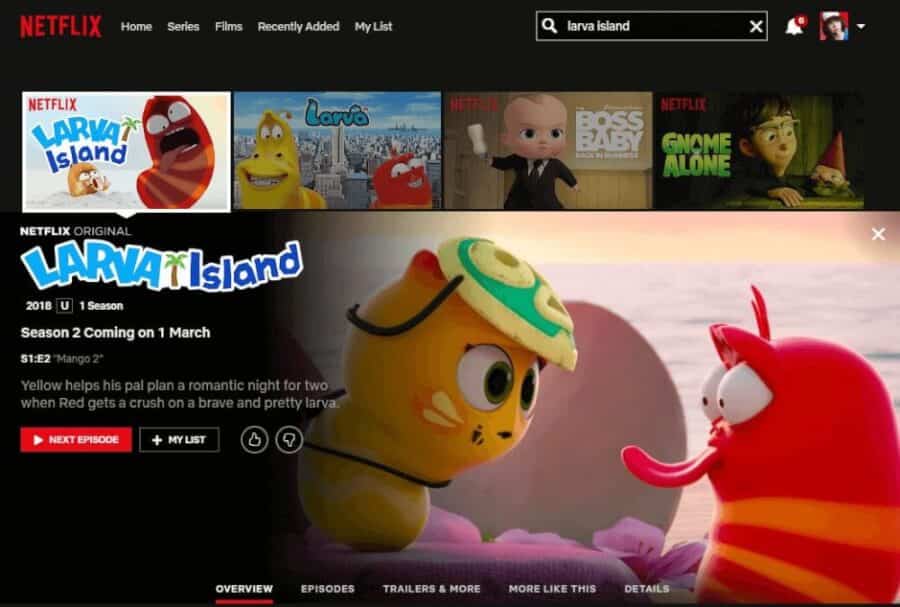 Larva Island Release Date Shown On Netflix