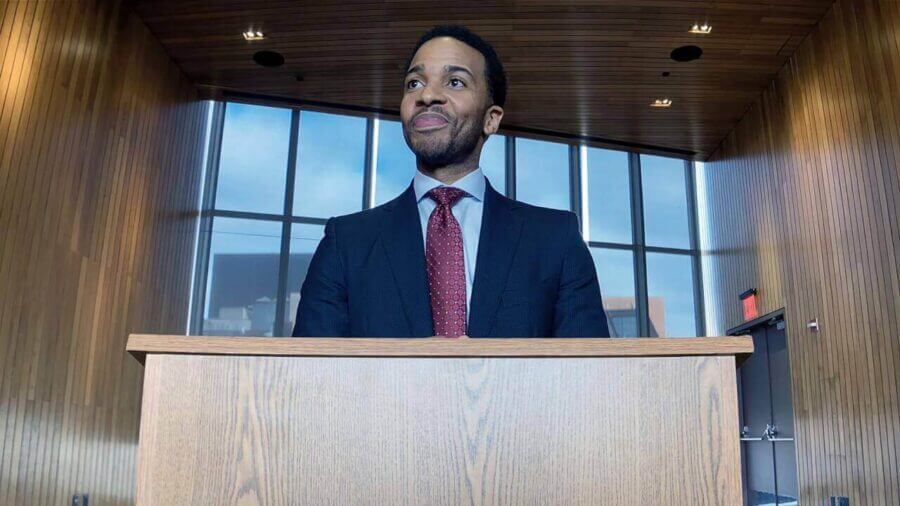 Ray At Press Conference High Flying Bird