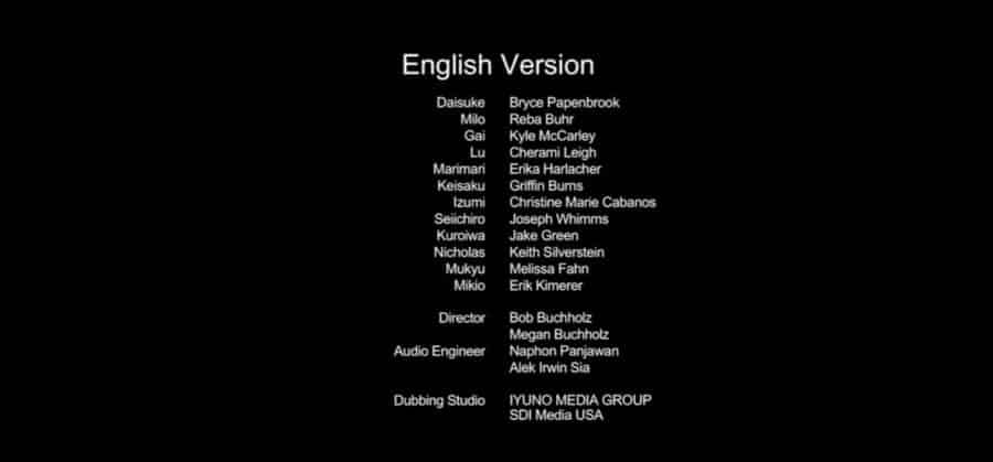Revisions Netflix Original Anime English Cast List