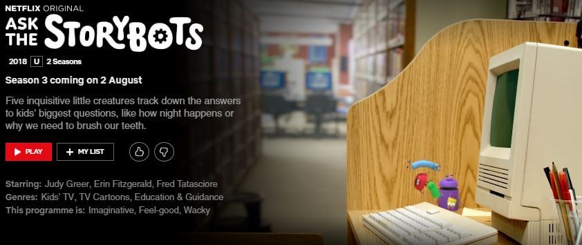 Ask The Storybots Season Release Date