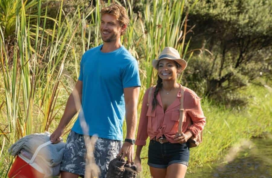 Falling Inn Love Netflix Christina Milan Adam Devos