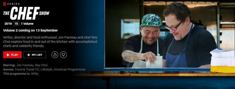 The Chef Show Season Release Date