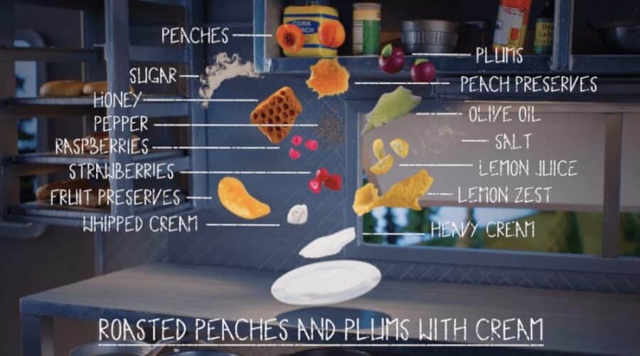 Roasted Peaches And Plums With Cream Recipe The Chef Show