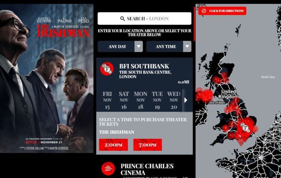 Netflix Uk Cinema Guide The Irishman