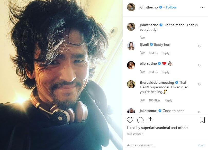 on the mend instagram john cho