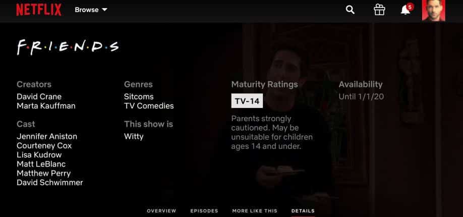 Friends Removal Date Showing