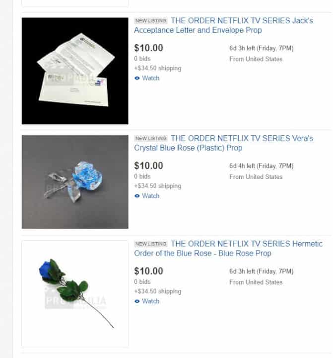 Props For Sale The Order Season