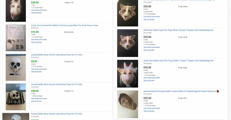 ebay listings for cursed props