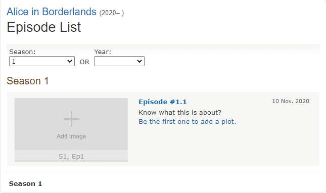 Alice In Borderland Season Netflix November Release Date