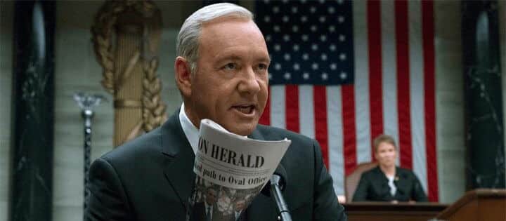 best netflix tv villains president frank underwood house of cards