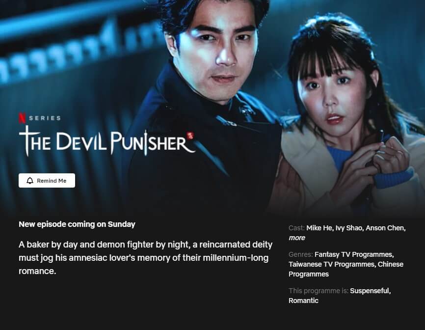 Netflix Page For The Devil Punisher