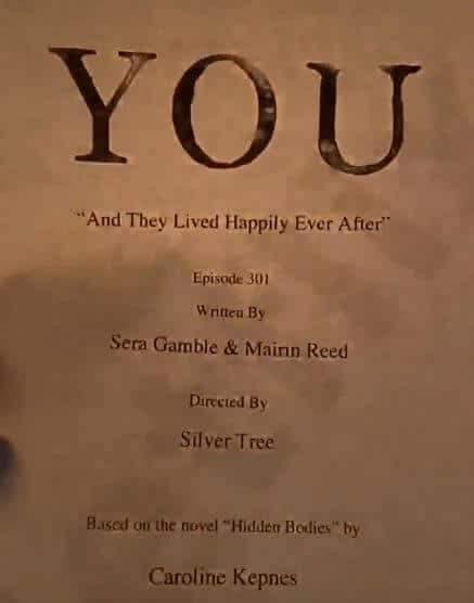 You Season Script Episode