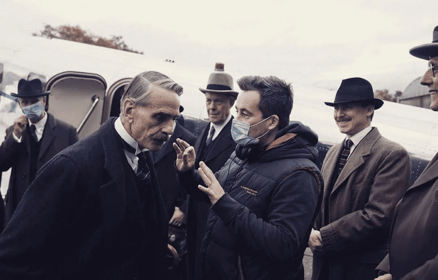 Munich Jeremy Irons Netflix Movie Neville Chamberlain On Set