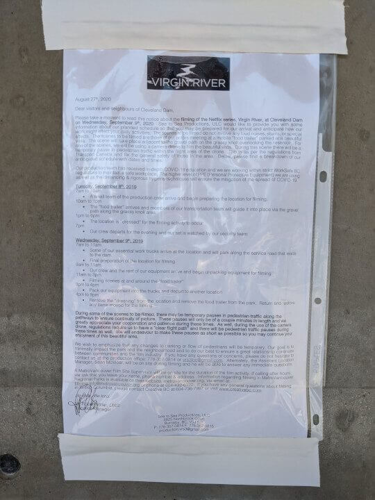 aviso de produção da 3ª temporada do rio virgem