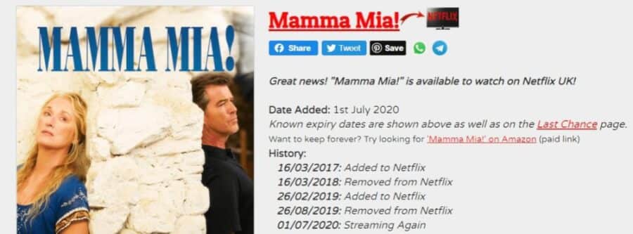 Mamma Mia Here We Go Again Leaving Netflix Uk In December New On Netflix