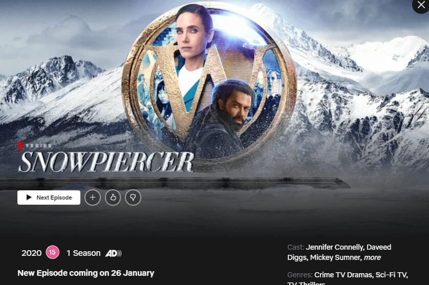 new episode notice snowpiercer netflix season 2