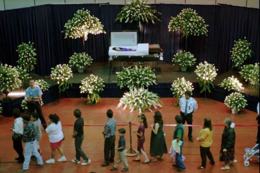 Selena Quintanilla Open Funeral