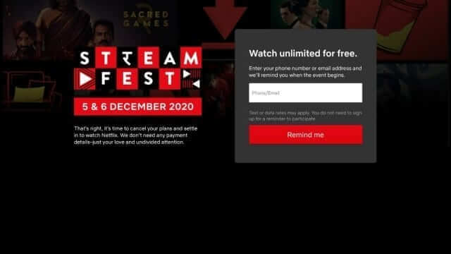 streamfest successful on netflix india