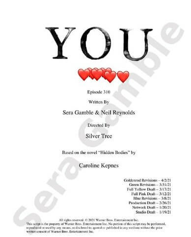 you season 3 episode 10 script