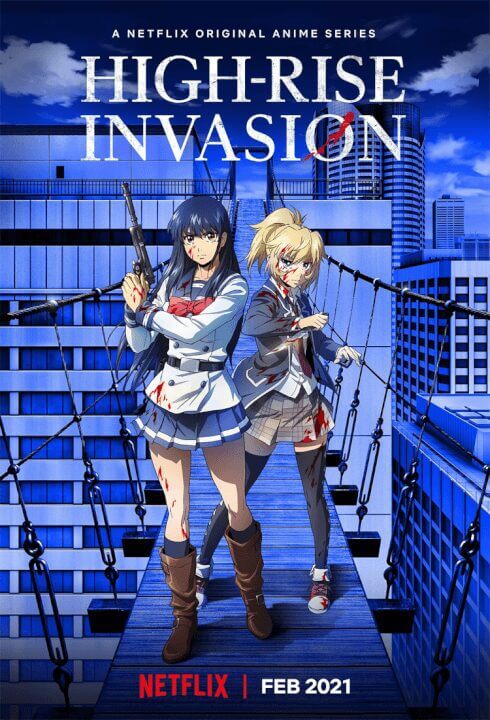 netflix anime high rise invasion season 1 plot cast trailer and netflix release date poster