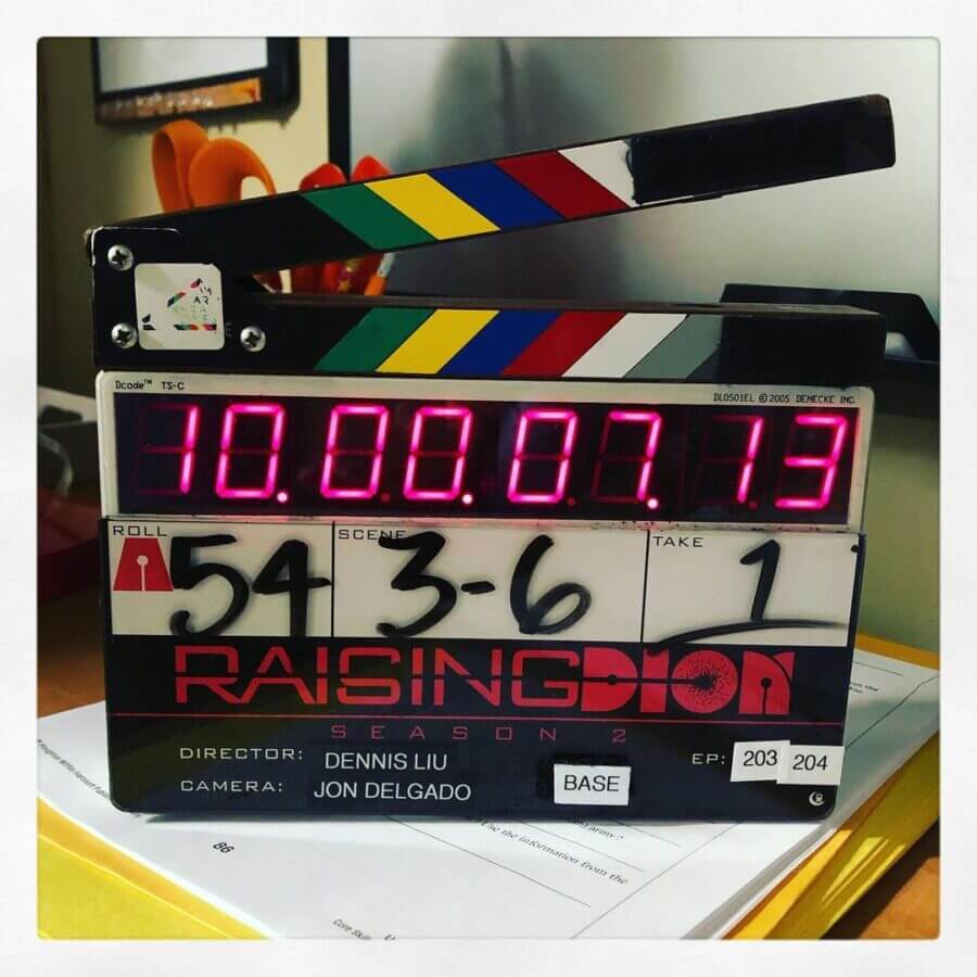 Raising Dion Clap Board Season Scaled
