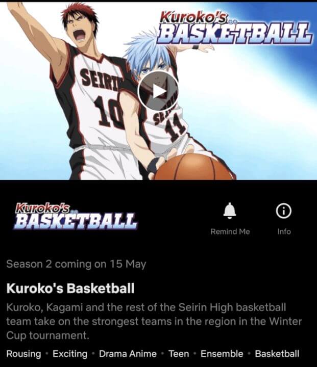 kurokos basketball season 2 release date