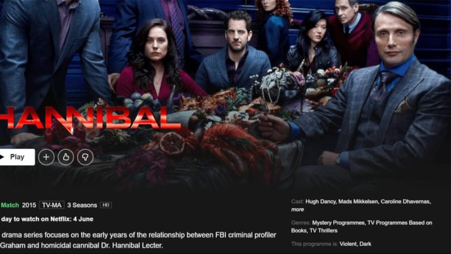 Hannibal Scheduled To Leave Netflix In June Leaving Date