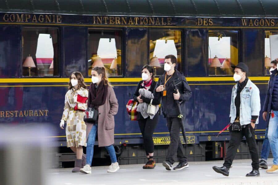 lily collins emily in paris season 2 train shot