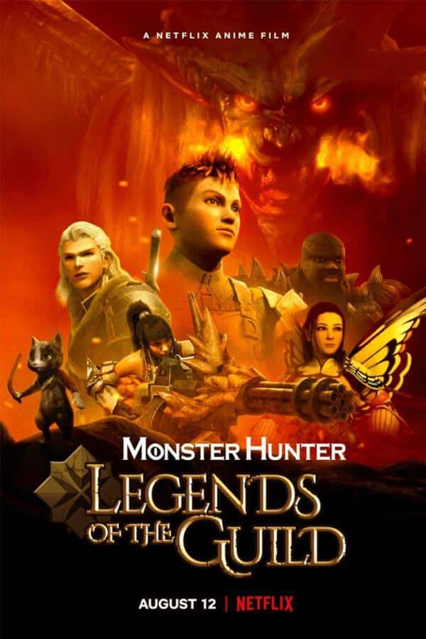 anime movie monster hunter legends of the guild is coming to netflix in august 2021 poster