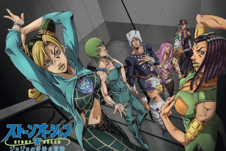 jojos bizzare adventure stone ocean is coming to netflix in december 2021 anime poster