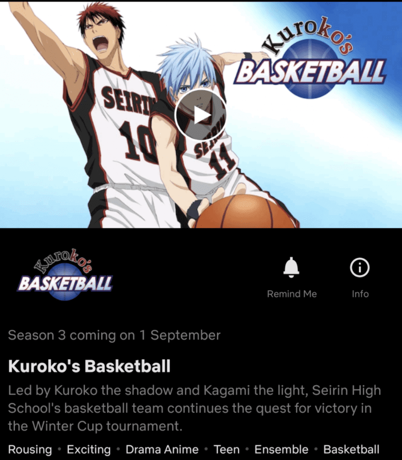 3ª temporada de basquete Kurokos