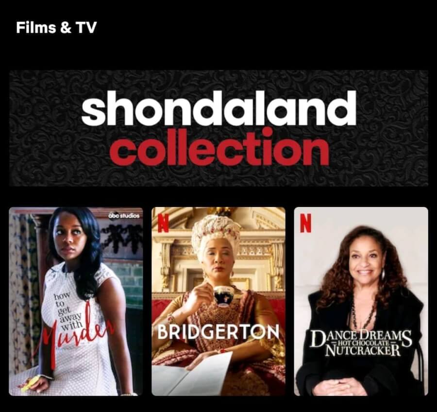 shondaland collection on netflix