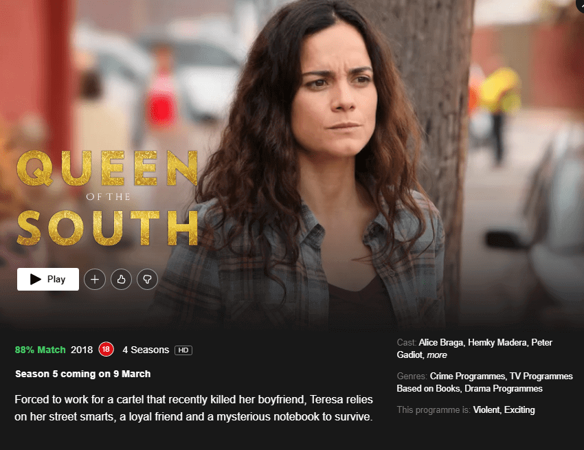 Queen Of The South Season Netflix Uk