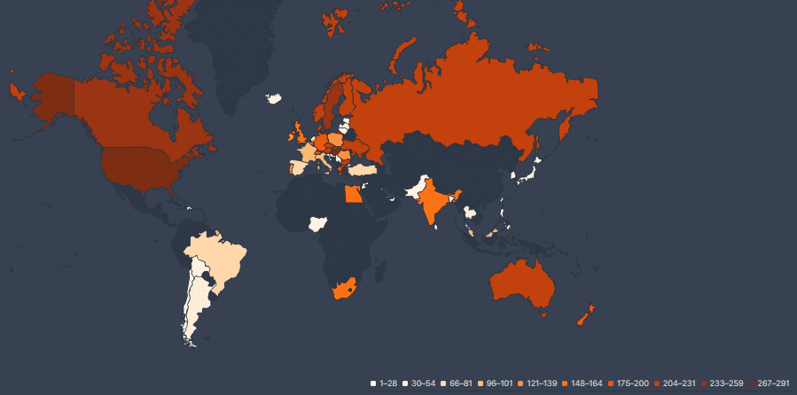 flixpatrol mapa de popularidad para la fuerza espacial temporada 2