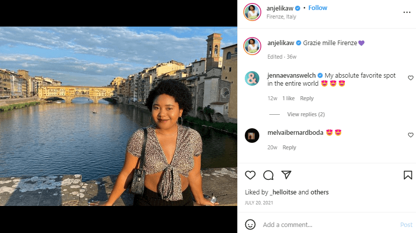Anjelika Washington In Italy