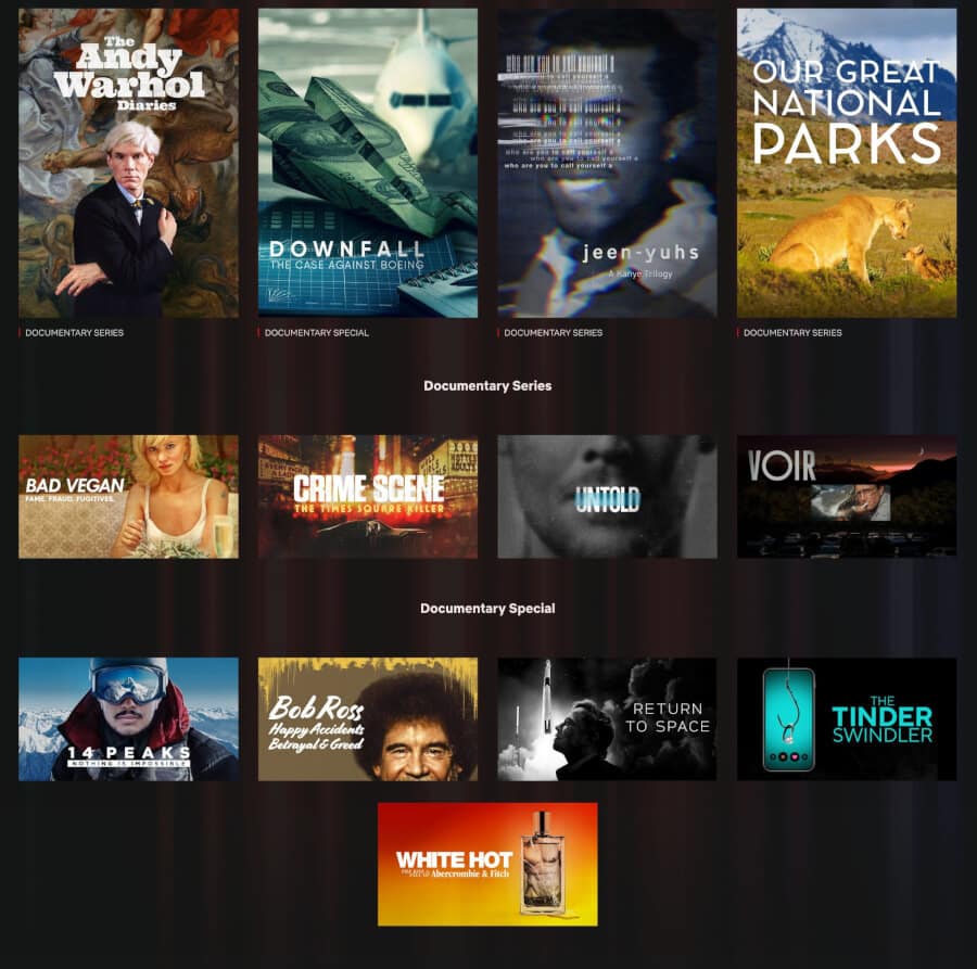 Documentary Emmy Hopefuls Netflix