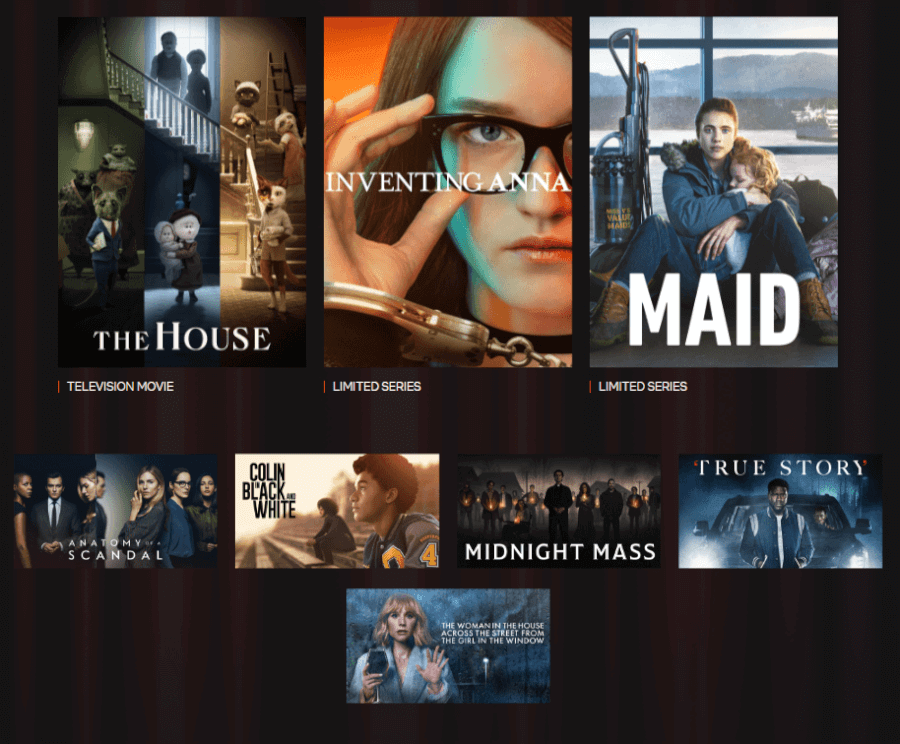 Netflix Serie limitada Telefilm Emmy Hopefuls 2022