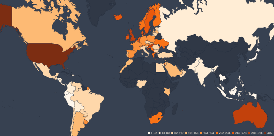 pedazos de su popularidad mapa de calor netflix