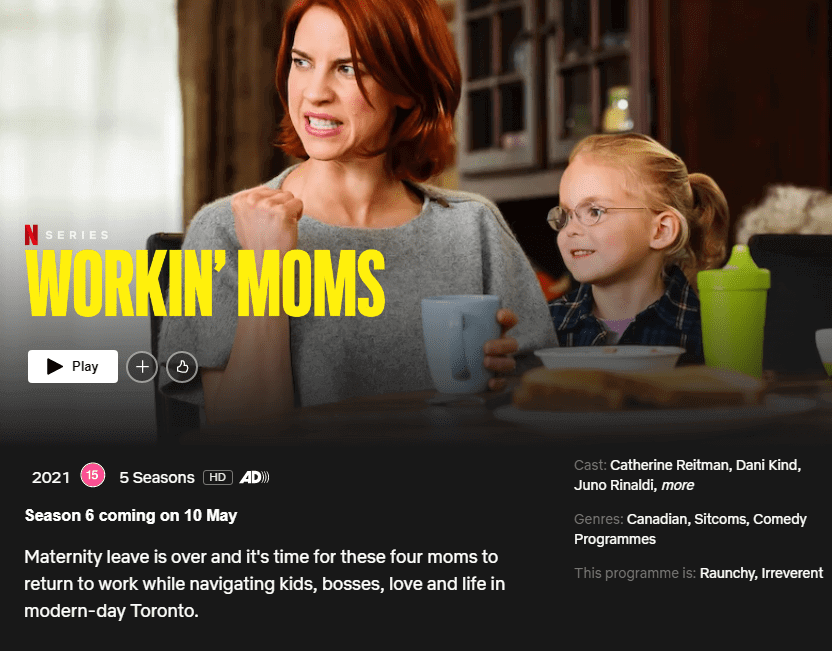 Workin Moms Season Netflix Release