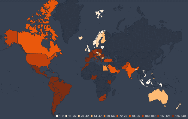Flixpatrol Heat Map Top S Netflix