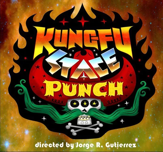 logotipo de netflix de kung fu space punch