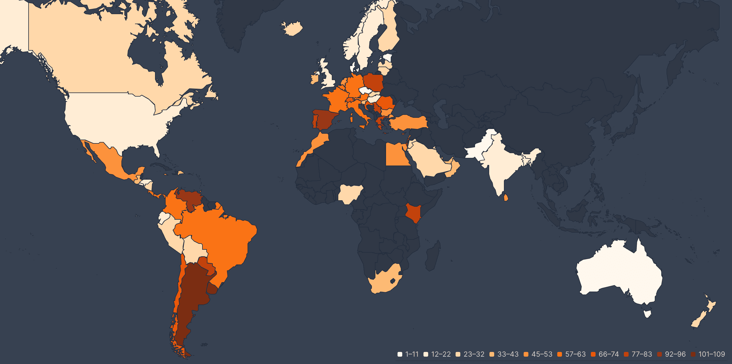 Flixpatrol Intimacy Popularity Map June